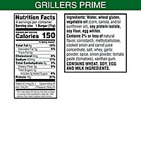 MorningStar Farms Veggie Burgers Plant Based Protein Grillers Prime 4 Count - 10 Oz - Image 3