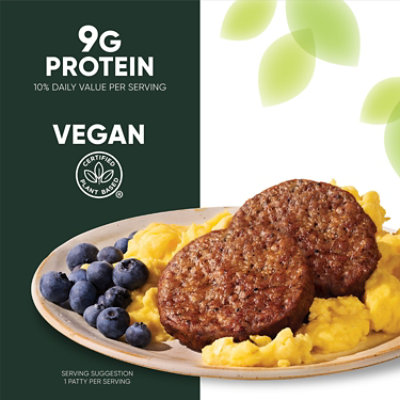 MorningStar Farms Veggie Breakfast Plant Based Sausage Patties Original Vegan Meat - 6 - 8 Oz - Image 4
