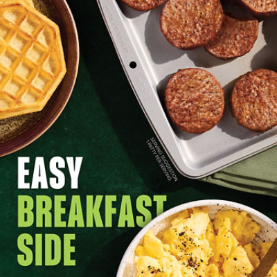 MorningStar Farms Veggie Breakfast Plant Based Sausage Patties Original Vegan Meat - 6 - 8 Oz - Image 2