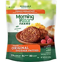 MorningStar Farms Meatless Sausage Patties Plant Based Protein Original 6 Count - 8 Oz  - Image 4