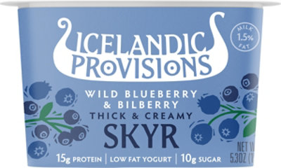 Icelandic Provisions Blueberry & Bilberry Icelandic Skyr - 5.3 Oz