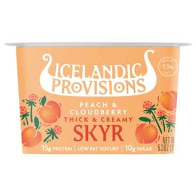 Icelandic Provisions Peach & Cloudberry Icelandic Skyr - 5.3 Oz - Image 3