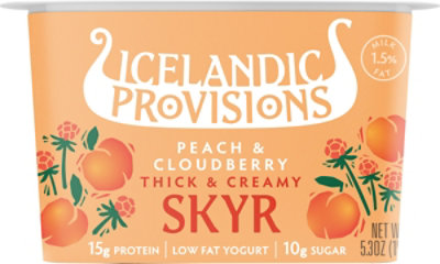 Icelandic Provisions Peach & Cloudberry Icelandic Skyr - 5.3 Oz - Image 2