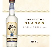 Tres Agaves Organic Blanco Tequila Bottle - 750 Ml