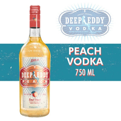 Deep Eddy Vodka Peach Flavored 70 Proof - 750 Ml - Image 1