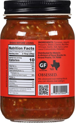 Mateos Gourmet Salsa Hot Jar - 16 Oz - Image 6