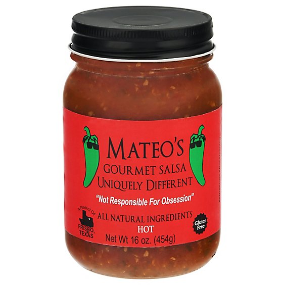 Mateos Gourmet Salsa Hot Jar - 16 Oz