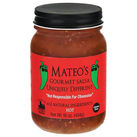 Mateos Gourmet Salsa Hot Jar - 16 Oz