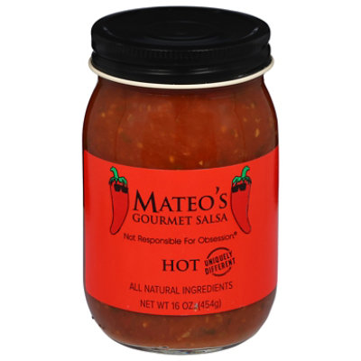 Mateos Gourmet Salsa Hot Jar - 16 Oz