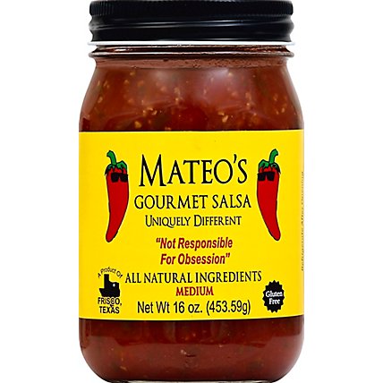 Mateos Gourmet Salsa Medium Jar - 16 Oz - Image 2