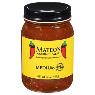 Mateos Gourmet Salsa Medium Jar - 16 Oz - Image 1