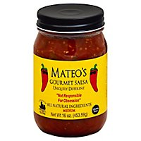Mateos Gourmet Salsa Medium Jar - 16 Oz - Image 1