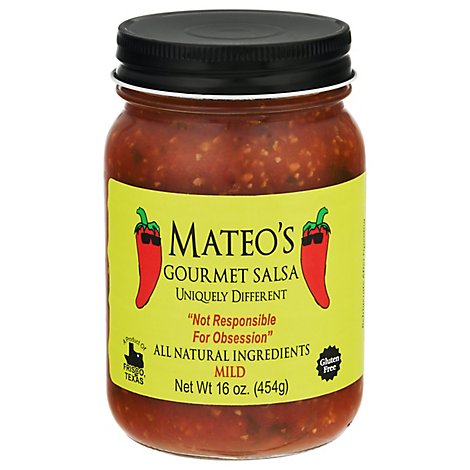 Mateos Gourmet Salsa Mild Jar - 16 Oz