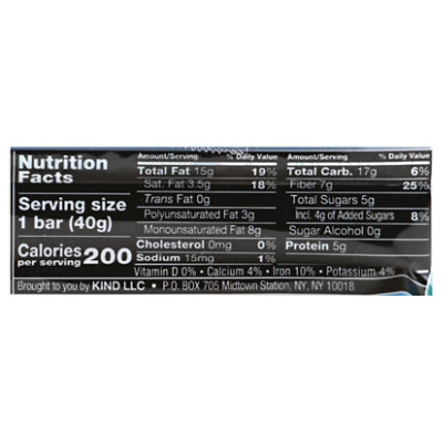 KIND Dark Chocolate Almond Mint Gluten Free Snack Bar- 1.4 Oz - Image 3