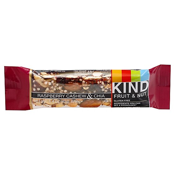 KIND Bar Fruit & Nut Raspberry Cashew & Chia - 1.4 Oz