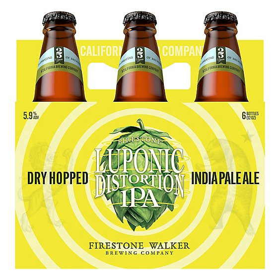 Firestone Walker Luponic Distortion Beer IPA Bottles - 6-12 Fl. Oz.