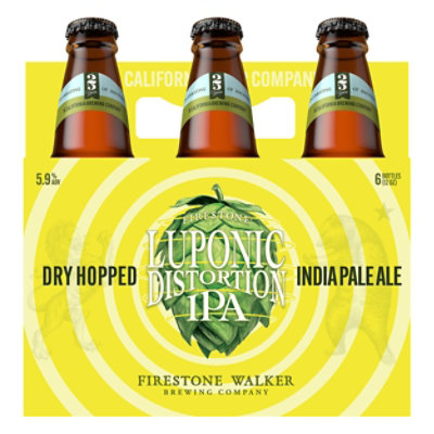 Firestone Walker Luponic Distortion Beer IPA Bottles - 6-12 Fl. Oz.