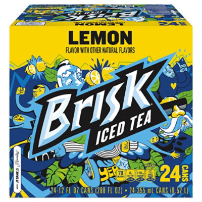 Brisk Lemon Iced Tea Cans - 24-12 Fl. Oz. - Image 3