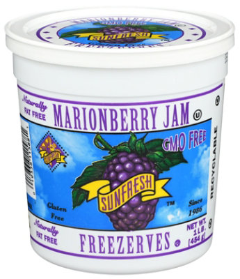 Sunfresh Freezerves Jam Strawberry - 1 Lb - haggen