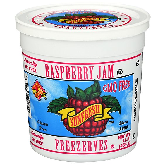Sunfresh Freezerves Jam Raspberry - 1 Lb