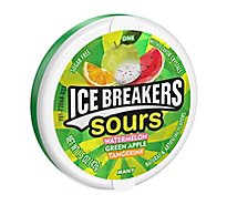 Ice Breakers Sours Sugar-Free Green Apple Watermelon Tangerine Case - 1.5 Oz