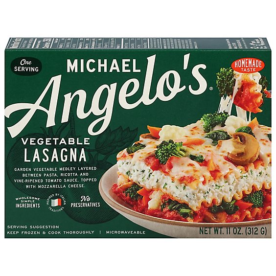 Michael Angelos Vegetables Lasagna W/ Kale - 11 Oz