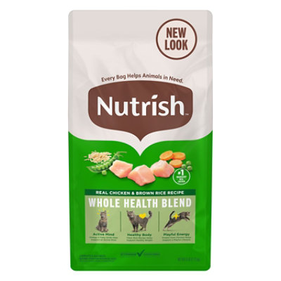 Rachael Ray Nutrish Dry Cat Food Super Premium Real Chicken & Brown Rice Recipe - 6 Lb - Image 1