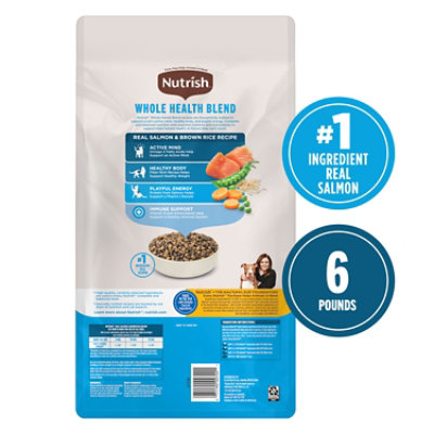 Rachael Ray Nutrish Dry Cat Food Super Premium Real Salmon & Brown Rice Recipe - 6 Lb - Image 2