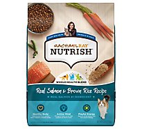 Rachael Ray Nutrish Dry Cat Food Super Premium Real Salmon & Brown Rice Recipe - 6 Lb