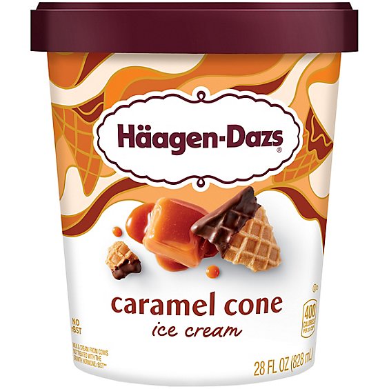 Haagen-Dazs Ice Cream Caramel Cone - 28 Fl. Oz.