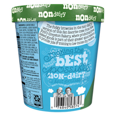 Ben & Jerry's Chocolate Fudge Brownie Non-Dairy Frozen Dessert - 16 oz - Image 7
