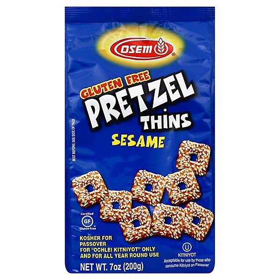Osem Pretzel Thin Gf Sesame Po - 7 Oz