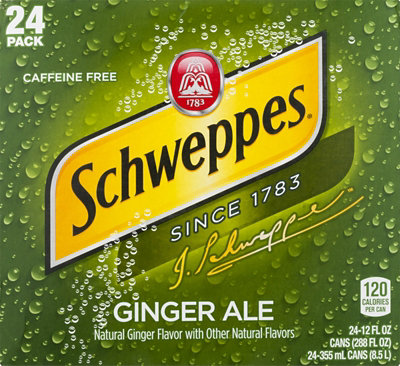 Schweppes Ginger Ale - 24-12 Fl. Oz. - Image 1