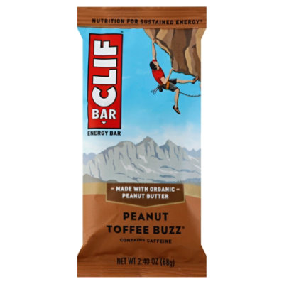 CLIF BAR Energy Bar Peanut Toffee Buzz - 2.4 Oz