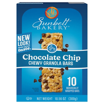 Sunbelt Bakery Granola Bars Chewy Chocolate Chip - 10 Count