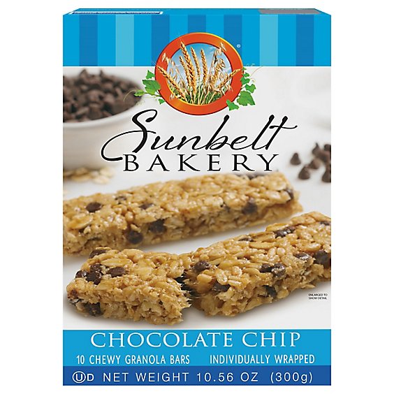 Sunbelt Bakery Granola Bars Chewy Chocolate Chip - 10 Count