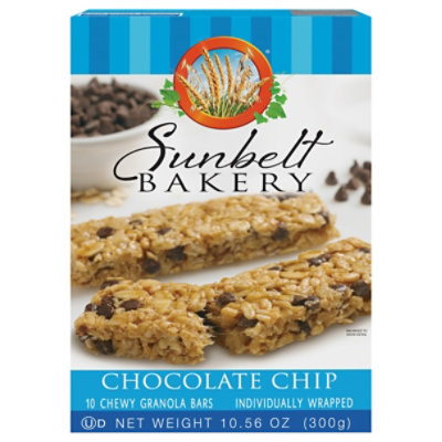Sunbelt Bakery Granola Bars Chewy Chocolate Chip - 10 Count