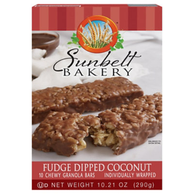 Sunbelt Bakery Granola Bars Chewy Coconut Fudge Dipped - 10 Count - Image 3
