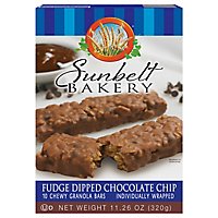 Sunbelt Bakery Granola Bars Chewy Fudge Dipped Chocolate Chip Box 10 Count - 11.26 Oz - Image 1