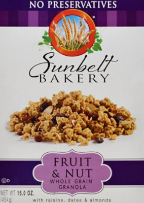 Sunbelt Bakery Granola Cereal Whole Grain Fruit & Nut - 16 Oz - Image 2