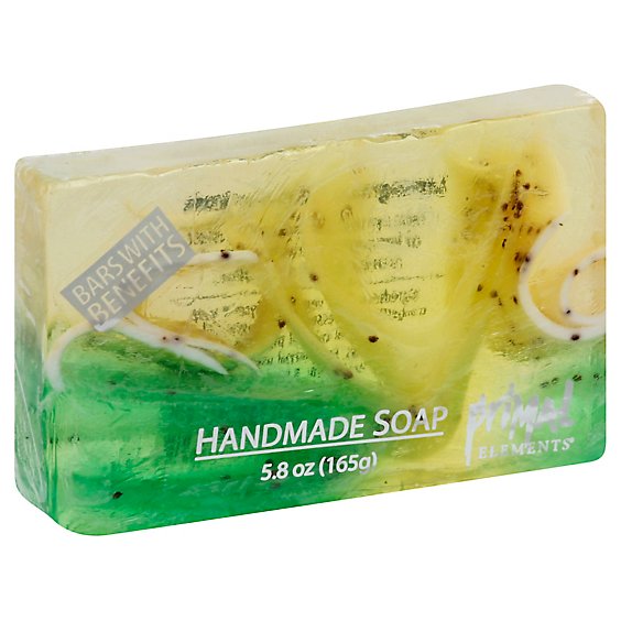 Lemongrass And Cranberry Seeds Bar Soap In Shrinkwrap - 6 Oz