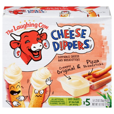 The Laughing Cow Creamy Cheese Dippers & Tomato & Herb Breadsticks - 5-1.23 Oz.
