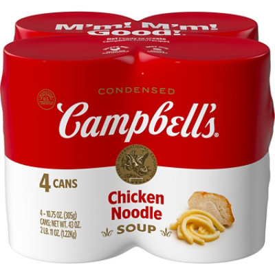 Campbells Soup Condensed Chicken Noodle - 4-10.75 Oz