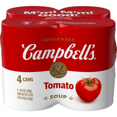 Campbell's Condensed Tomato Soup 4 Count - 10.5 Oz - Image 1