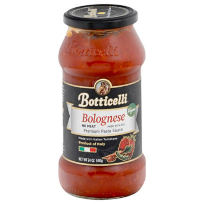 Botticelli Pasta Sauce Vegan Friendly Bolognese Jar - 24 Oz