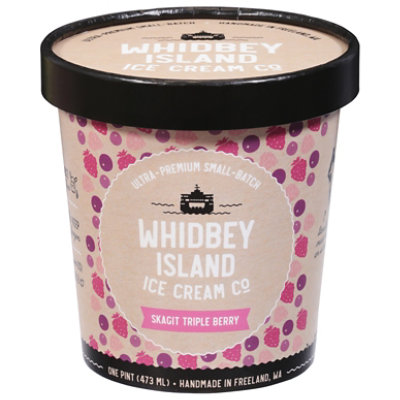 Whidbey Island Ice Cream Skagit Triple Berry - 1 Pint - Image 1