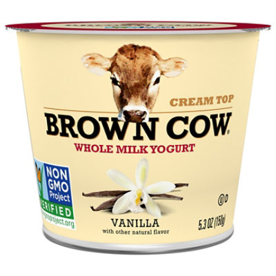 Brown Cow Cream Top Yogurt Whole Milk Vanilla - 5.3 Oz - Image 3