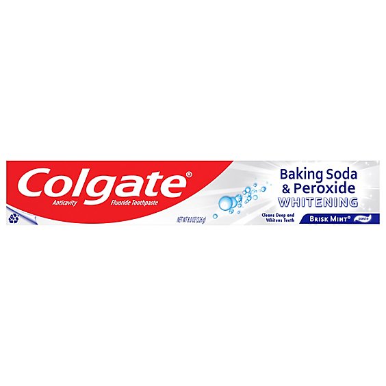 Colgate Baking Soda and Peroxide Whitening Toothpaste - 8 Oz