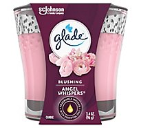 Glade Angel Whispers Fragrance Infused With Essential Oils Lead Free 1 Wick Candle - 3.4 Oz