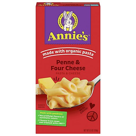Annies Homegrown Macaroni & Cheese Four Cheese Box - 5.5 Oz